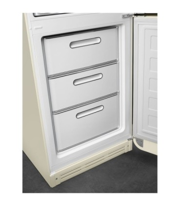 Smeg FAB32RCR6 Frigorífico combinado 50's Style, Bisagras derechas, Crema, 196,8 x 60,1 cm