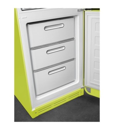 Smeg FAB32RLI6 Frigorífico combinado 50's Style, Bisagras derechas, Verde Pistacho, 196,8 x 60,1 cm