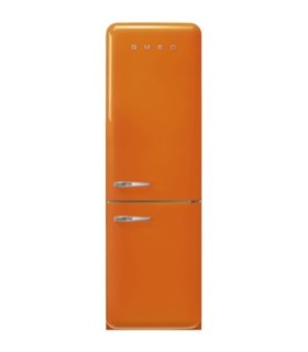 Smeg FAB32ROR6 Frigorífico combinado 50's Style, Bisagras derechas, Naranja, 196,8 x 60,1 cm