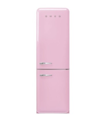 Smeg FAB32RPK6 Frigorífico combinado 50's Style, Bisagras derechas, Rosa, 196,8 x 60,1 cm