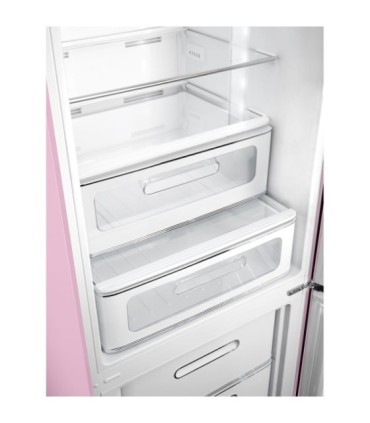 Smeg FAB32RPK6 Frigorífico combinado 50's Style, Bisagras derechas, Rosa, 196,8 x 60,1 cm