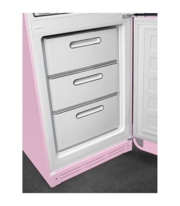 Smeg FAB32RPK6 Frigorífico combinado 50's Style, Bisagras derechas, Rosa, 196,8 x 60,1 cm
