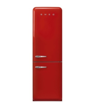 Smeg FAB32RRD6 Frigorífico combinado 50's Style, Bisagras derechas, Rojo, 196,8 x 60,1 cm