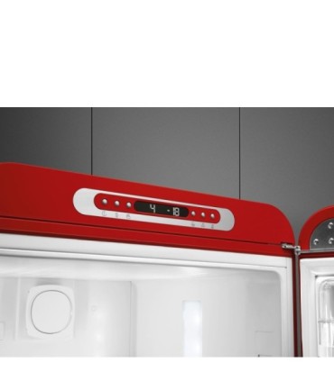 Smeg FAB32RRD6 Frigorífico combinado 50's Style, Bisagras derechas, Rojo, 196,8 x 60,1 cm