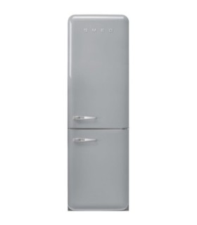 Smeg FAB32RSV6 Frigorífico combinado 50's Style, Bisagras derechas, Plata, 196,8 x 60,1 cm