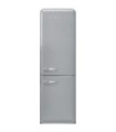 Smeg FAB32RSV6 Frigorífico combinado 50's Style, Bisagras derechas, Plata, 196,8 x 60,1 cm