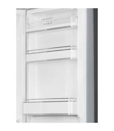 Smeg FAB32RSV6 Frigorífico combinado 50's Style, Bisagras derechas, Plata, 196,8 x 60,1 cm