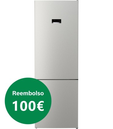Bosch KGN493IDA Serie 4, Frigorífico combinado de libre instalación, 203 x 70 cm, Acero antihuellas, Total NoFrost