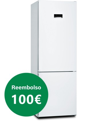 Bosch KGN493WDA Serie 4, Frigorífico combinado de libre instalación, 203 x 70 cm, Blanco, Total NoFrost