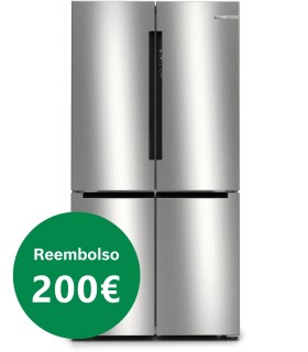 Bosch KFN96VPEA Serie 4, Frigorífico Multipuerta, 183 x 91 cm, Acero inoxidable antihuellas