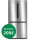 Bosch KFN96APEA Serie 4, Frigorífico Multipuerta, 183 x 91 cm, Acero inoxidable antihuellas