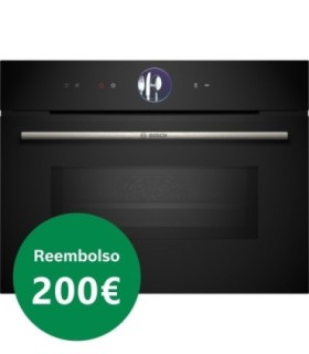 Bosch CMG7761B1 Serie 8, Horno compacto pirolítico con microondas, 60 x 45 cm, Negro
