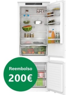 Bosch KBN96VSE0 Serie 4, Frigorífico combi  integrable, 193.5 x 69.1 cm, Puerta deslizante