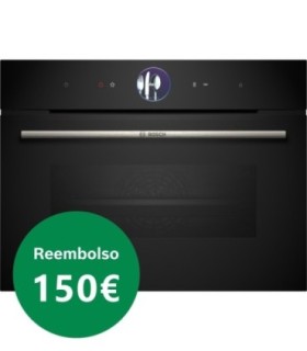 Bosch CSG7361B1 Serie 8, Horno compacto con vapor, 60 x 45 cm, Negro