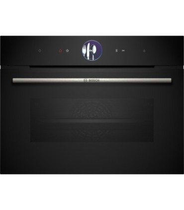 Bosch CSG7361B1 Serie 8, Horno compacto con vapor, 60 x 45 cm, Negro