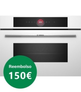 Bosch CMG7241W1 Serie 8, Horno compacto con microondas, 60 x 45 cm, Blanco