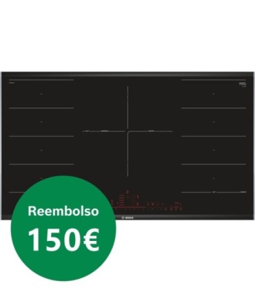 Bosch PXV975DV1E Serie 8, Placa inducción, 90 cm, Negro, con perfiles