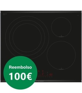 Bosch PID675HC1E Serie 6, Placa de inducción, 60 cm, Negro, con perfiles