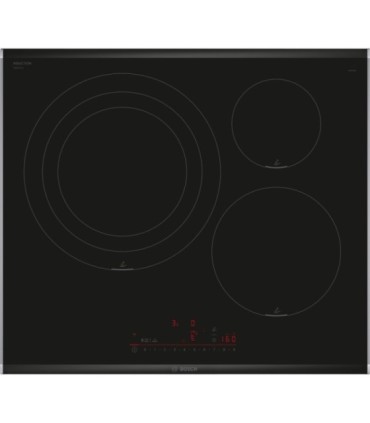 Bosch PID675HC1E Serie 6, Placa de inducción, 60 cm, Negro, con perfiles