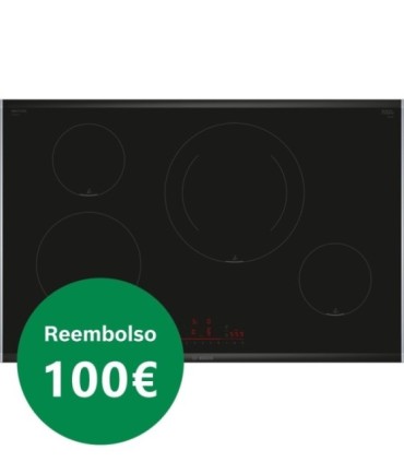 Bosch PIE875HC1E Serie 6, Placa de inducción, 80 cm, Negro, con perfiles