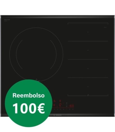 Bosch PXJ675HC1E Serie 6, Placa inducción, 60 cm, Negro, con perfiles