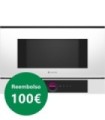 Bosch BFL7221W1 Serie 8, Microondas integrable, Bisagras izquierda, Blanco