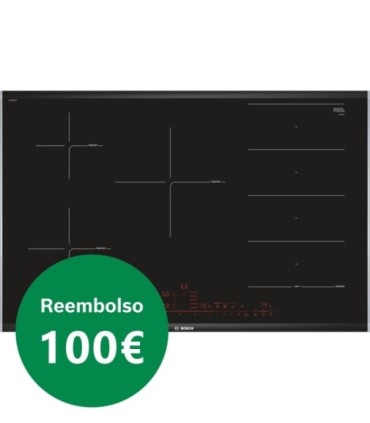 Bosch PXV875DV1E Serie 8, Placa inducción, 80 cm, Negro, con perfiles
