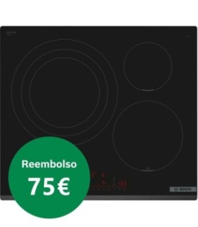Bosch PID631HC1E Serie 6, Placa de inducción, 60 cm, Negro, sin perfiles