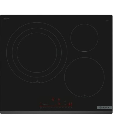 Bosch PID631HC1E Serie 6, Placa de inducción, 60 cm, Negro, sin perfiles