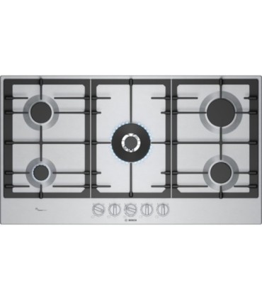 Bosch PCR9A5I90 Serie 6, Placa de gas, 90 cm, Acero