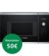 Bosch BFL524MS0 Serie 6, Microondas integrable, Acero inoxidable