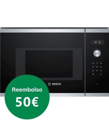 Bosch BFL524MS0 Serie 6, Microondas integrable, Acero inoxidable