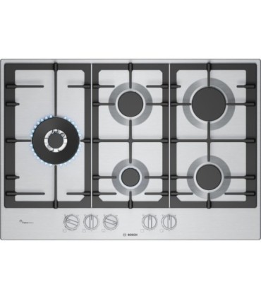 Bosch PCS7A5I90 Serie 6, Placa de gas, 75 cm, Acero