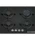 Bosch PPP6A6I10 Serie 6, Placa de gas, 60 cm, Vidrio templado, Negro