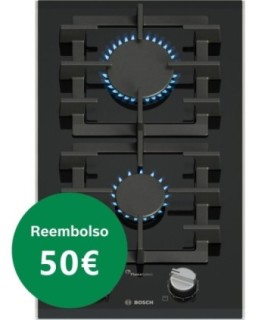 Bosch PRB3A6I40 Serie 8, Placa dominó, 30 cm, Cristal vitrocerámico, Negro