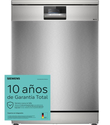 Siemens SN27TI02CE iQ700, Lavavajillas de libre instalación, 60 cm, Acero antihuellas