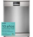 Siemens SN27TI02CE iQ700, Lavavajillas de libre instalación, 60 cm, Acero antihuellas