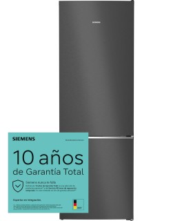 Siemens KG49NSBBF iQ700, Frigorífico combinado de libre instalación, 203 x 70 cm, acabado cristal negro satinado