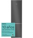 Siemens KG39NSBBF iQ700, Frigorífico combinado de libre instalación, 203 x 60 cm, acabado cristal negro satinado
