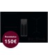 AEG TH84CB03FB Placa de inducción con campana extractora de 80 cm, Negro