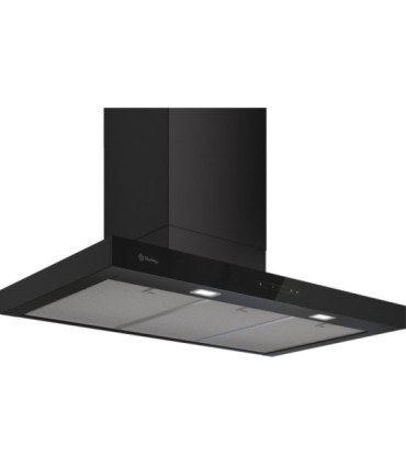 Balay 3BC897GM Campana decorativa de pared box, 90 cm, Negro mate