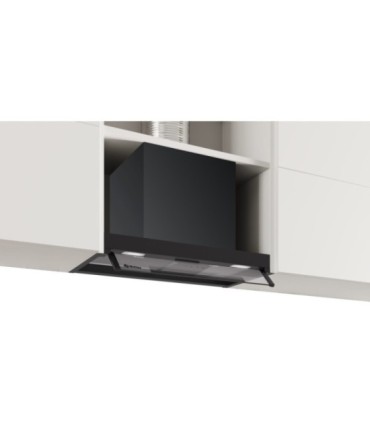 Balay 3BD865MM Campana decorativa integrable, 60 cm, Cristal transparente, Negro mate