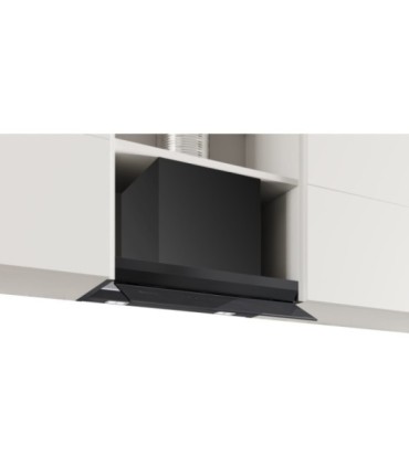Balay 3BD867GM Campana decorativa integrable, 60 cm, Cristal negro, Negro mate