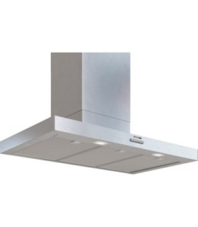 Siemens LC95BCC30 iQ300, Campana decorativa de pared, 90 cm, Acero mate antihuellas