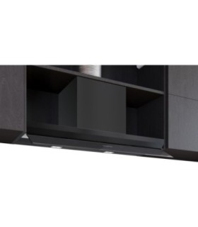 Siemens LJ97BDP60 iQ500, Campana decorativa integrable, 90 cm, Cristal negro, Negro mate