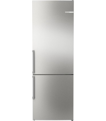 Bosch KGN49VICT Serie 4, Frigorífico combinado de libre instalación, 203 x 70 cm, Acero inoxidable