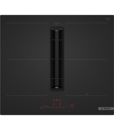 Bosch PVQ61AH26E Serie 6, Placa de inducción con extractor integrado, 60 cm, Negro mate, sin perfiles