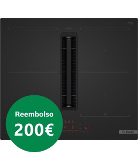 Bosch PVQ61AH26E Serie 6, Placa de inducción con extractor integrado, 60 cm, Negro mate, sin perfiles
