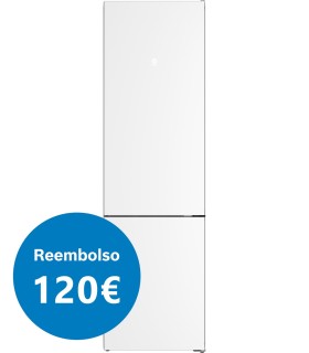 Balay 3KFD855BI Frigorífico combinado, 203 x 60 cm, Cristal blanco, Total No Frost