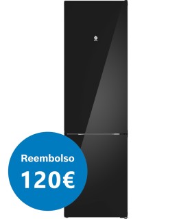 Balay 3KFD855NI Frigorífico combinado, 203 x 60 cm, Cristal negro, Total No Frost